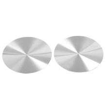 2Pcs Silver Car Stainless Steel Water Cup Slot Non-Slip Cup Coaster Universal Car Anti-Slip Mat Accessories