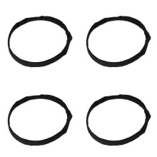 4X Dyktankcylinder i Rostfritt Stål Stage Flaskrigg Sidomonterad Rem för Tank Elastisk Dekompressionsflaska A
