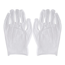 12 PAIRS COTTON WHITE MOISTURISING LINING GLOVE health music work