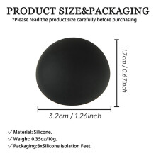 1,25 Inch Siliconen Halfronde Bumpers Isolatievoetjes, 8-Pack Antislip Luidsprekerisolatiepads, voor Kleine Luidsprekerspikes