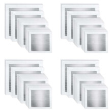 Drywall Repair Kit 64 Piece Drywall Patches Aluminum Drywall Patch Repair Kit Mesh Drywall Patch Kit (2/4/6/8 Inch)