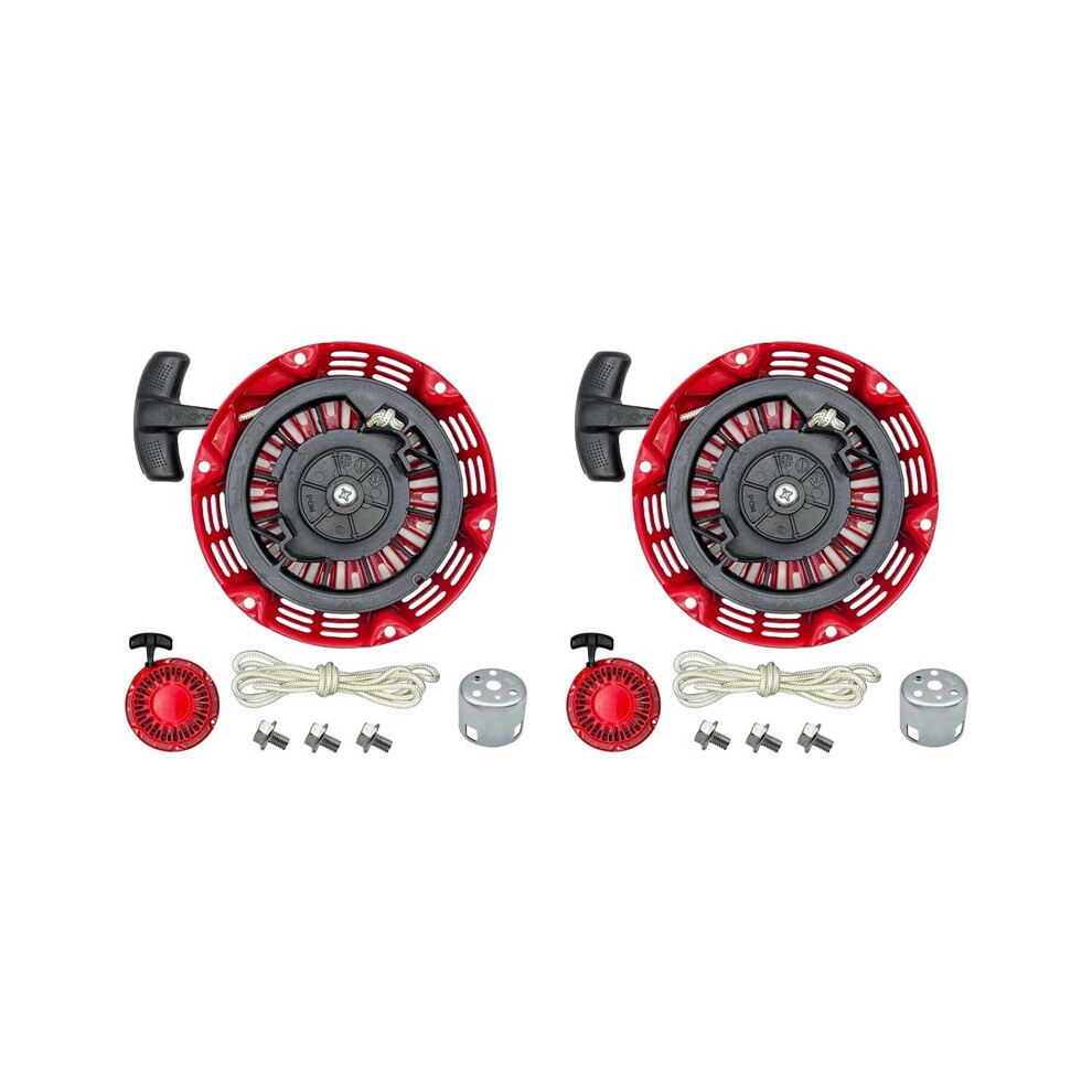 2X Gx160 Pull Start Assembly Gx120 Gx200 Pull Rope String With Pully Cup For Rolair Blackmax 6033615741833