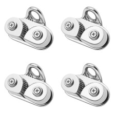 4X Stainless Steel Cam Cleat Boat Cam Cleats Fairlead Sailing Sailboat Canoe Dinghy