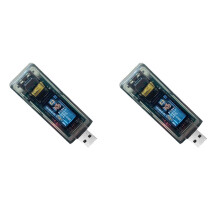 2X NMMiner Miner 265KH/S USB Chain ESP32 Crypto Miner BTC Solo Lottery Miner Ammeter USB Tester USB-A to Type C