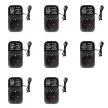 8X Digitaler Temperaturregler Steckdose mit Zeitschaltuhr Heizen Kühlen für Kühlschrank Aquakultur 230V EU Stecker