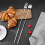 Retractable Fork and Spoon Set Barbecue, Dinner, Dessert Tableware Adjustable and Lengthened Anti-Scalding Tableware 7