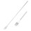Retractable Fork and Spoon Set Barbecue, Dinner, Dessert Tableware Adjustable and Lengthened Anti-Scalding Tableware 8
