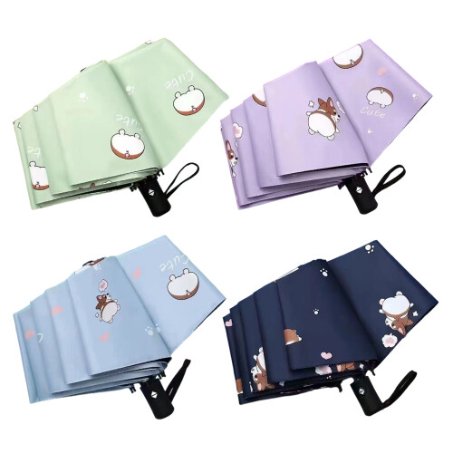 Windproof Umbrella Automatic Open Close Black Coated-Sky Blue 1