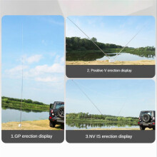 1 Pz 5.6 M 201 Acciaio Inossidabile Whip Antenna Pull Rod per Radio Positivo V Antenna GP Antenna DIY M10
