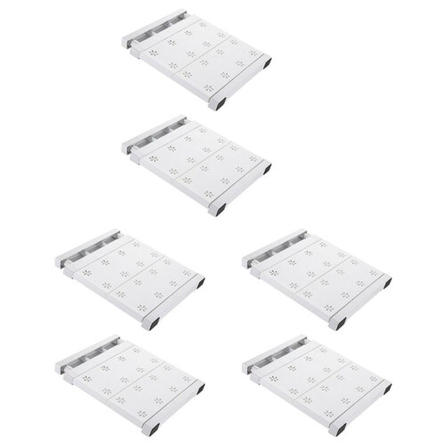 6 Pcs School Locker Shelf Organizer - Adjustable Locker Divider Mate Easy to Install for Extending Locker Use Space