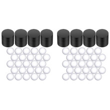 Fridge Magnets for DIY Crafts Sets Round Magnetic Discs with Clear Dome Cabochons Glass Magnets Discs (96 Sets)