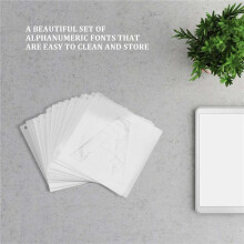 Letter Stencils for Painting Wood 36 Pcs Letter and Number Stencils Reusable Font Templates for Home Decor