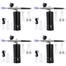 4X Airbrush Kit Oplaadbare Draadloze Airbrush Compressor,30PSI Hoge Druk,Draagbaar Handheld Airbrush Gun,Airbrush Set