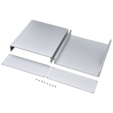Aluminum Project Box 62x178x200mm Matte Silver with Heat Dissipation and EMI Shielding for DIY Amplifier