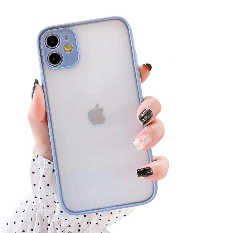 Shockproof Semi Transparent Matte Phone Case For Iphone 14 Plus, UltraâThin AntiâFingerprint Full Body Cover, Grey 9073542731436