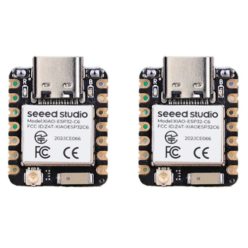 2X XIAO ESP32C6 Tiny Super  Board WiFi Bluetooth5.0 Development Board for  for Seeed Studio Not Soldered