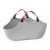Cats Litter Pans for Older Cats Plastic Handle Smooth-Gray 1