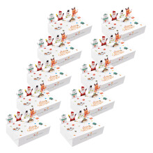 10PCS Christmas Candy Boxes Animal Shape Durable Color-White