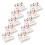 10PCS Christmas Candy Boxes Animal Shape Durable Color-White 1