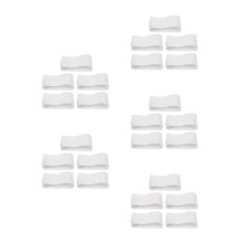 25Pcs White Durable Cotton-Like Nylon Captain Armbands for Sports Team