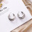 Hoop Orecchini Orecchini Geometrici Accessori Metallici Accessori Moda Argento 6