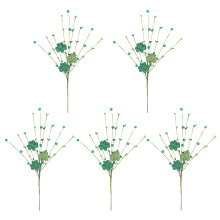 Set Of 5 Fabric Florals Stem Artificial Flower-Style1