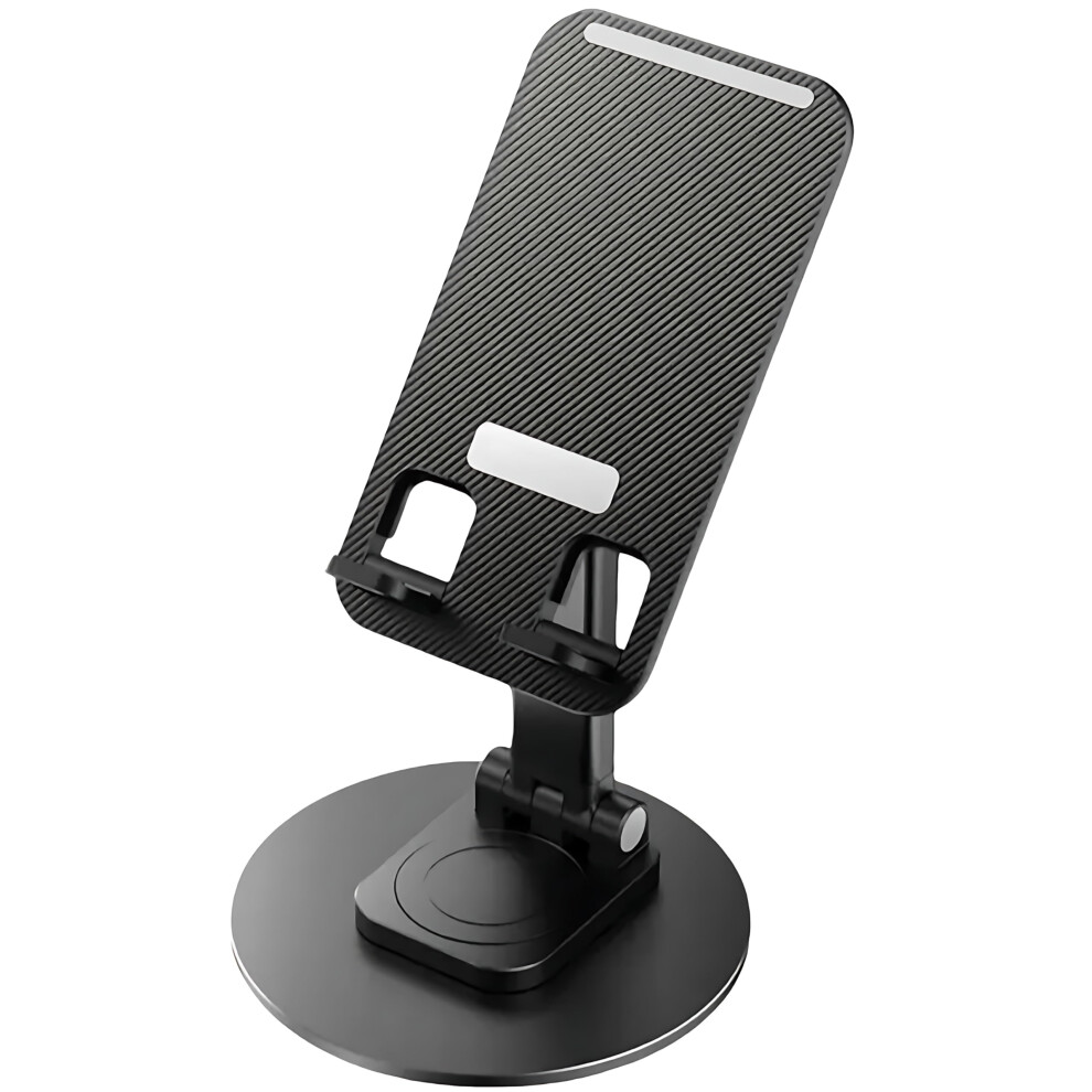 Phone Stand And Tablet Holder, 360 Rotating Adjustable Aluminum Alloy Desktop Mount, Foldable Stable Grip 9092120793734
