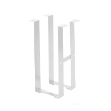 Under Desk PC Mount White Adjustable Width CPU Holder Tower Stand, SpaceSaving HeavyDuty Steel Support