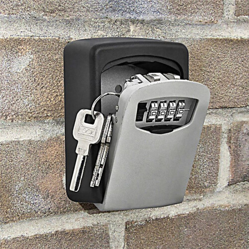 Wall Mounted Key Lock Box Digital Password Lock Office Key Safe Secret Storage Box 1