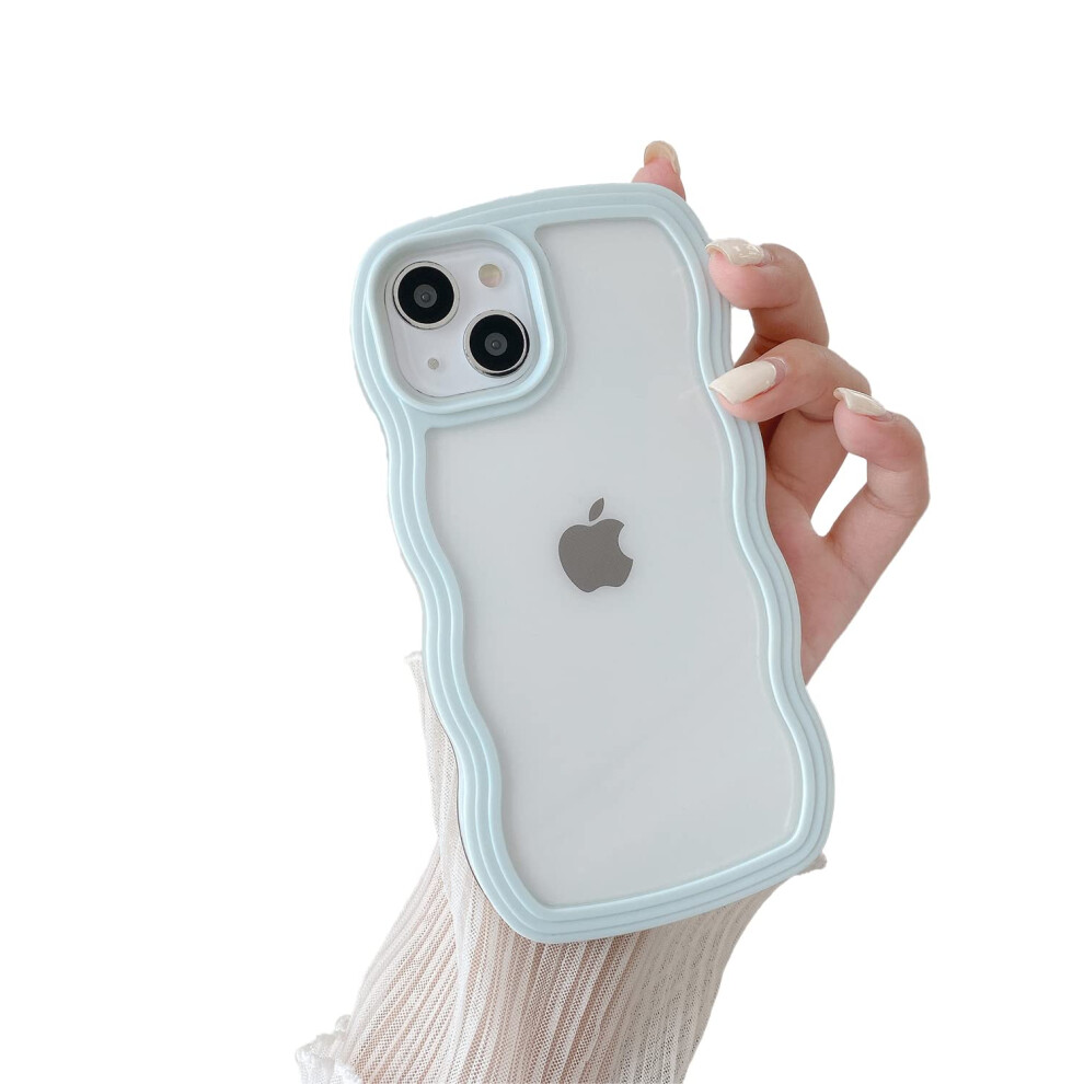Silicone Case For Iphone 14 Military Grade Drop Protection With Raised Camera Lens Guard Slim 6.1 Inch Blue 9092120793864