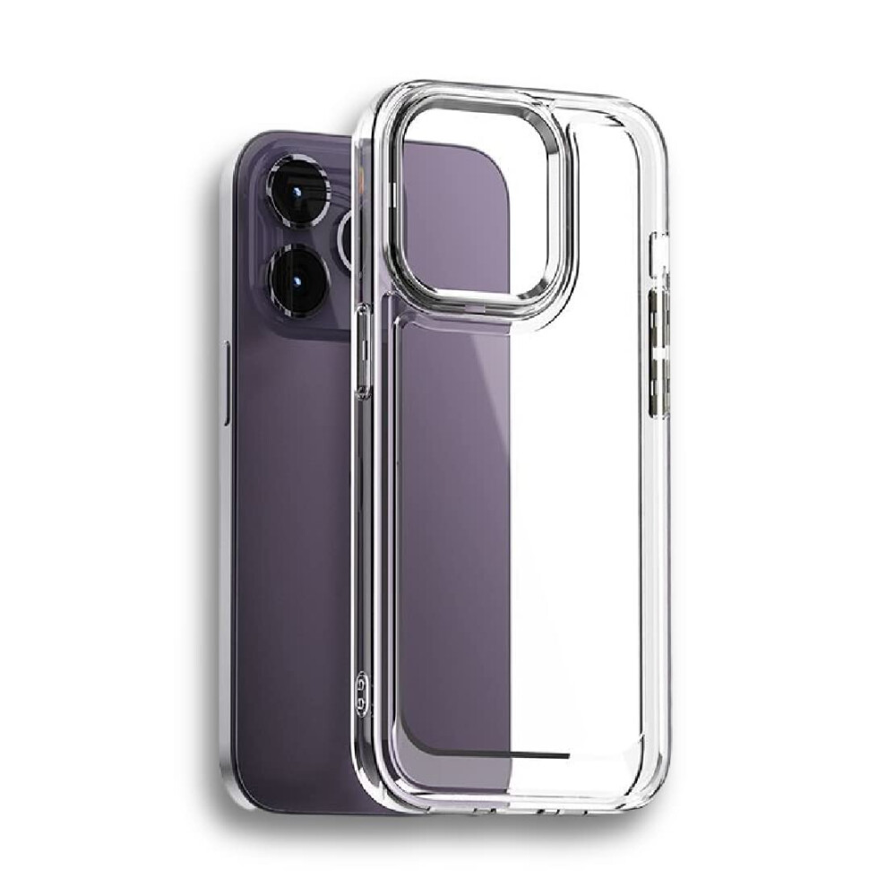 Clear Case For Iphone 14 Plus With Shockproof Bumper, Antiyellowing Crystal Clarity, Slim Protective Cover Purple 9330225032526
