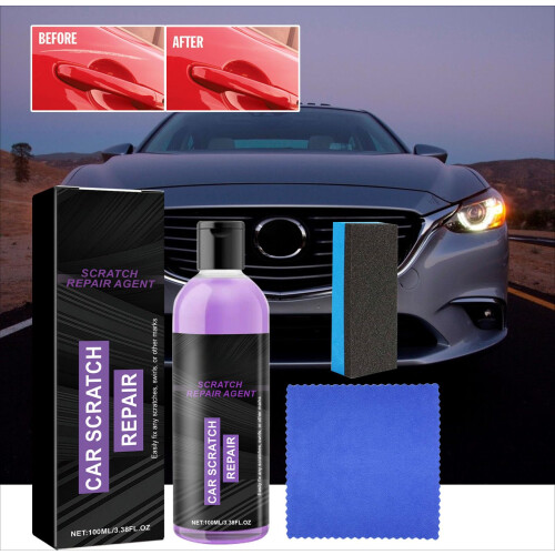 Car Scratch  Kit 3pc with Precise Color Match, Durable Touch Up Paint for All Car Models 1