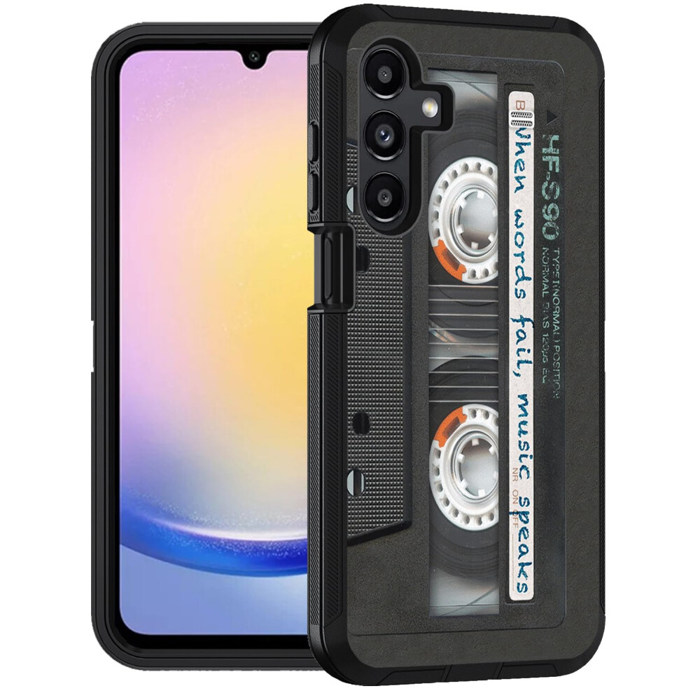 Military Grade 3Layer Shockproof Retro Radio Fullbody Cover Case For Samsung Galaxy A17/A16 5G 9092120794137