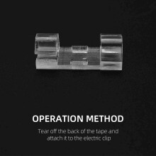 100PCS Cable Clips Cable Tidy Wire Holder with Strong Self Adhesive Pads Plastic Cord Management Organiser Transparent