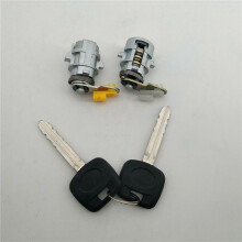 2X Ignition Lock Core Ignition Steering Lock + Door Lock with 4 Keys Set for Hilux 1997-2005