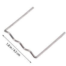 2000Pcs Hot Staple Repair Machine Plastic Welding Hot Stapler Auto Bumper Repair Pre Cut for All Cars Flat Angle 0.6mm