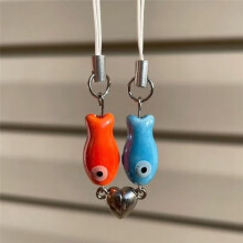 Valentine'S Day Fish Pendant Mobile Phone Bag Pendant Holiday Souvenir Gift for the Loved One Gift Red&Green
