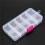 12pcs 10 Grid Electronic Component Parts Kits Plastic Storage Box Case 4