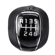 6 Speed Gear Shift Knob for Kia K2 K3 K4 Sportage Hyundai IX25 Creta 20122016, PU Leather Ergonomic Grip