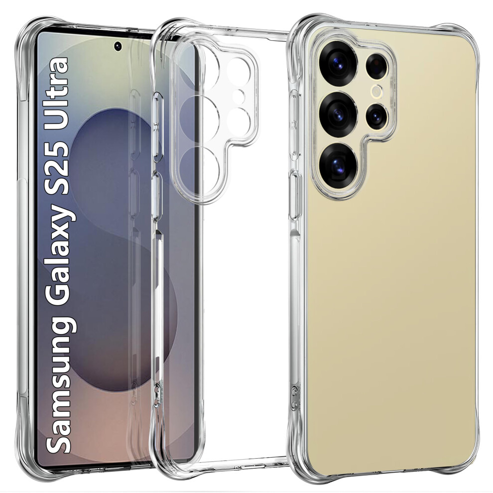Militarygrade Clear Shockproof Tpu Case With Slim Transparent Design For Samsung Galaxy S25 Ultra 9455672308977