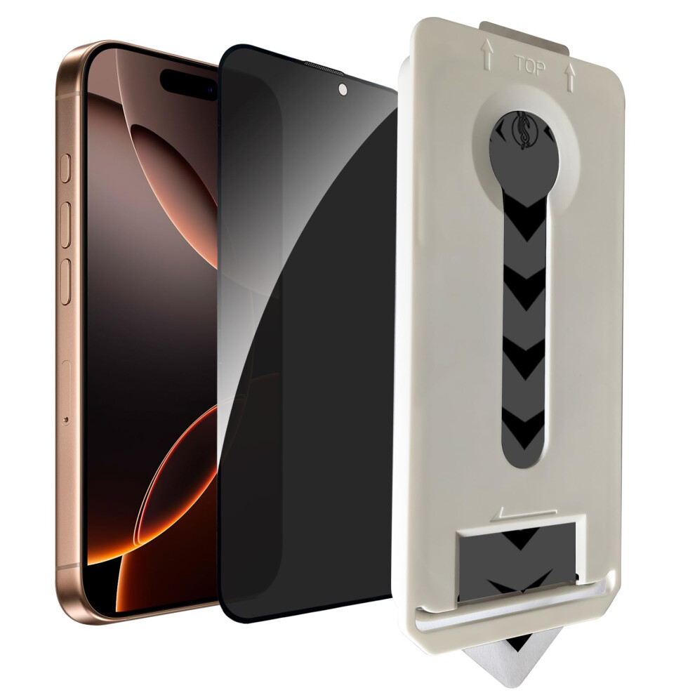 Privacy Tempered Glass Screen Protector 2 Pack Antispy Full Coverage Shatterproof For Iphone 16 Pro Max 9455672309080