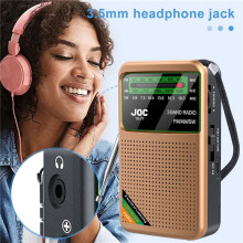 2X Pocket Radio Portable Full Band Radio AM/FM/SW Radio with Rechargeable Battery Support Earphone MiniRadio D