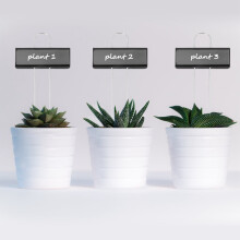 30 Pcs Metal Plant Labels Garden Markers Reusable Nursery Tags for Vegetables Herb Flower Greenhouse Black