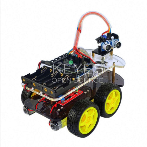 Robot Car Chassis Kit with 170Point Mini Breadboard, UNO R3 Compatible, 4WD Assembly 2