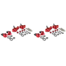 4x Metal Front Steering Knuckle Rear Hub Carrier for 1/8 Arrma KRATON Outcast BLX 6S V5 RC Car Upgrades Parts,1