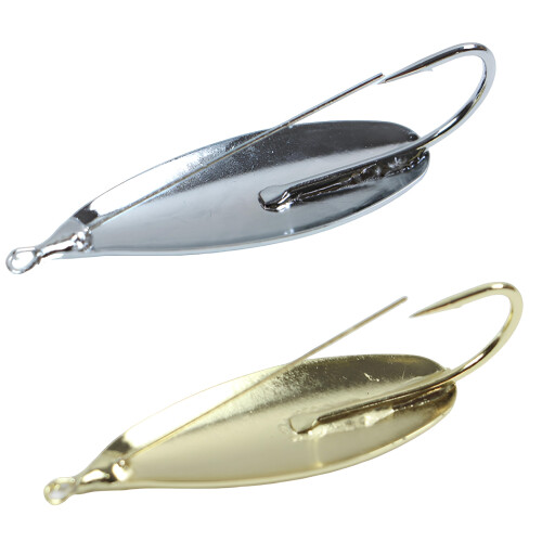Weedless Spoon-Angelköder für eine bessere-Silber 72mm 1