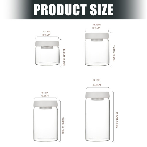 Press To Vacuum Coffee Container Leakproof-black cover 1800ml 2