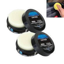 Car Leather Cleaner 2Pack Deep Clean Formula for Car Interior Leather and Plastic Care Cream