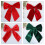 Classical Red Velvety Bowknots For Holiday Decorating 2Pcs-Red 6