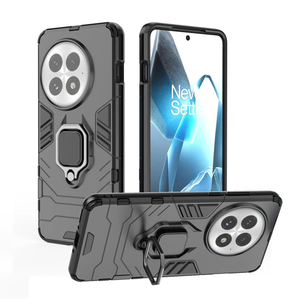Case For Oneplus 13 5G Military Grade Shockproof Cover With Magnetic Ring Kickstand And Camera Bezels Black 9092120795721